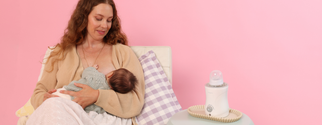 mother breastfeeding baby