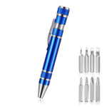 Stylo tournevis de précision 8 en 1
