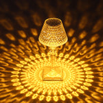 Lampe de table en cristal