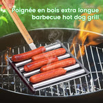 Rouleau à Hotdogs en Acier Inoxydable Rack à Rouleaux de Saucisses