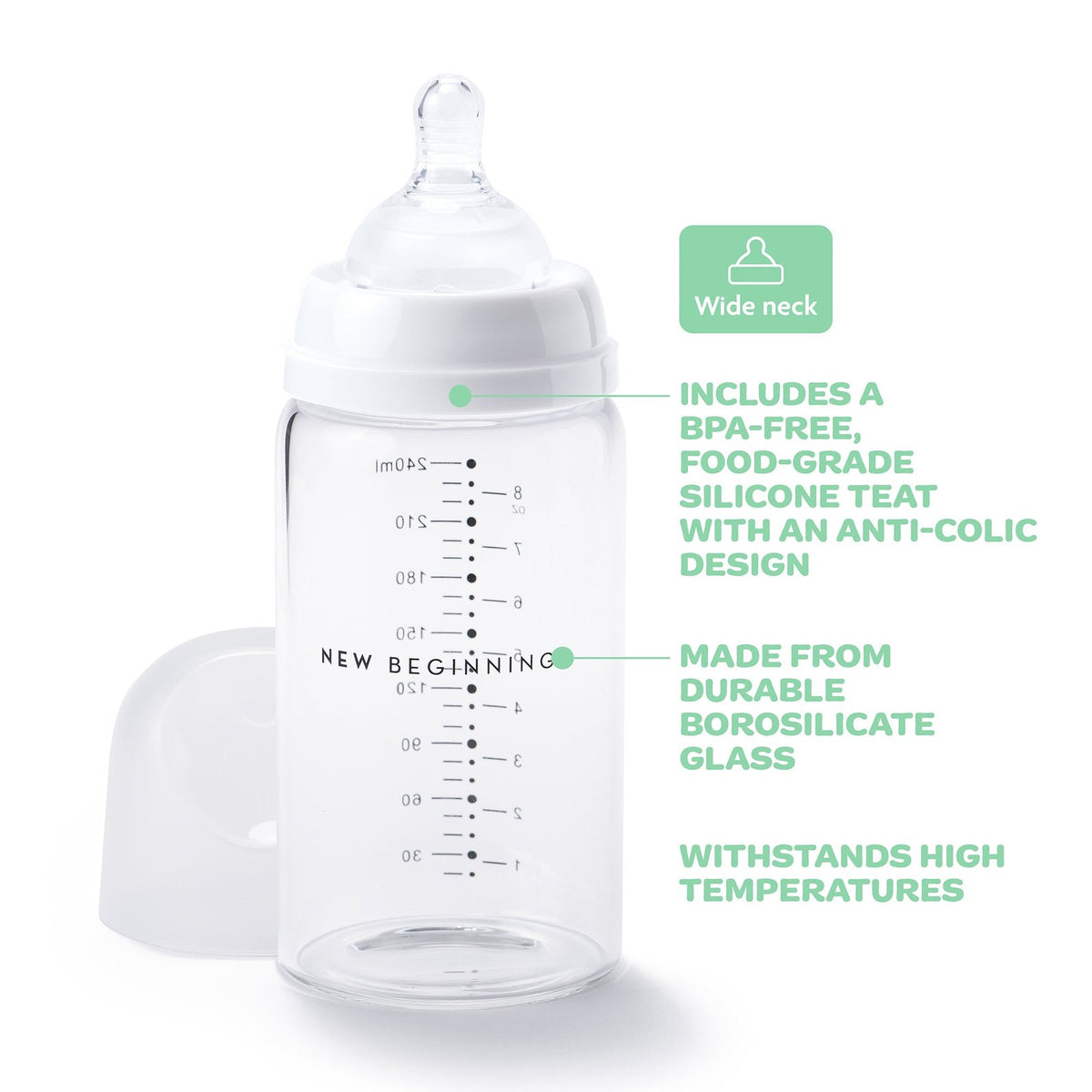Classic Glass Bottle - 240ml Twin