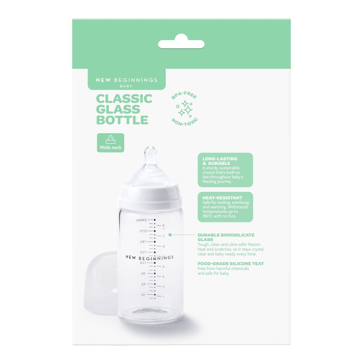 Classic Glass Bottle - 240ml Twin