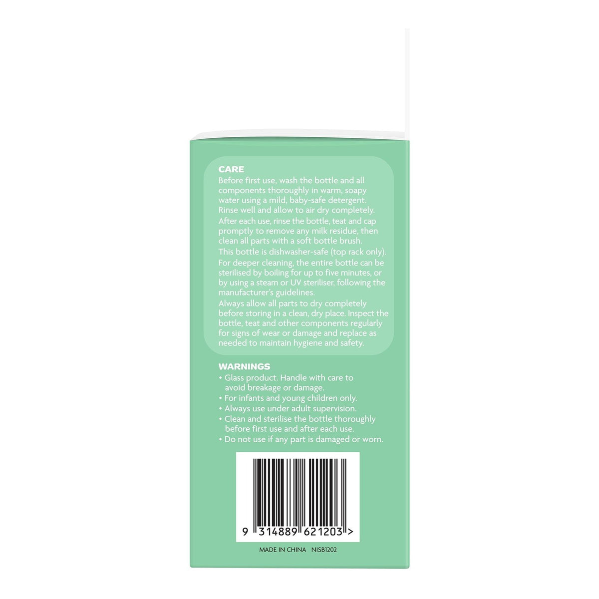 Glass Bottle with Silicone Outer - 120ml Twin