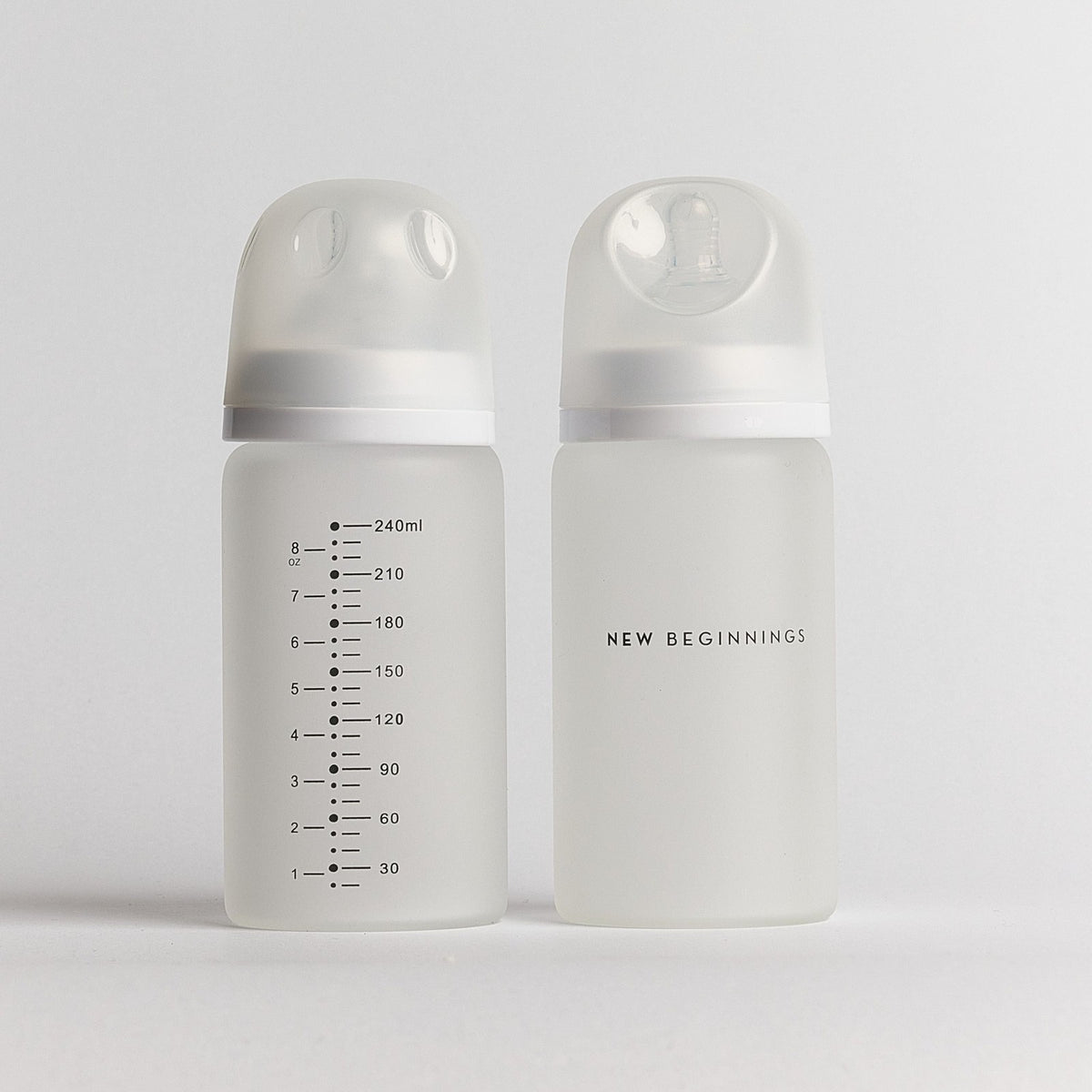 Glass Bottle with Silicone Outer - 240ml Twin