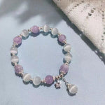 Bracelet imitation œil de chat cristal de papillon
