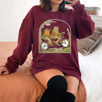 Sweat ras du cou grenouille et crapaud