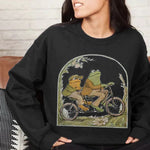 Sweat ras du cou grenouille et crapaud