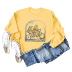 Sweat ras du cou grenouille et crapaud