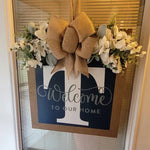 Couronne de bienvenue pour la porte d'entrée