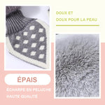 Écharpe en Peluche Épaisse Tout-en-un