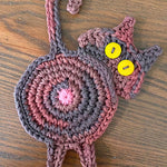 Dessous de Verre en Tricot de Cul de Chat Mignon