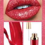 Rouge à lèvres longue durée brillant diamant 18 couleurs