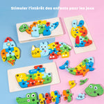 Puzzle en bois 3D éducatif pour enfants