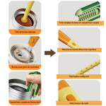 Brosse 3-en-1 multi-fonctions à manche long pour tasse