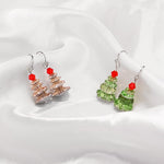 Boucles D'oreilles Sapin de Noël
