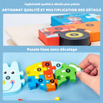 Puzzle en bois 3D éducatif pour enfants