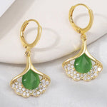 Boucles D'oreilles Ginkgo Uniques Et Élégantes