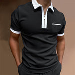 T-shirt business avec zip pour homme