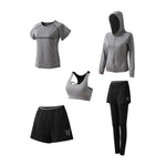 Ciaovie™ Costumes pour Dames Fitness à Séchage Rapide (5 Pièces)