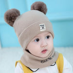 Ciaovie™ Chapeau et Écharpe Chaud Hiver Pour Bébés