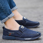 Chaussures de sport en toile pour hommes avec semelle souple