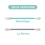 Coton-tige réutilisable pour le nettoyage et le maquillage des oreilles