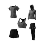 Ciaovie™ Costumes pour Dames Fitness à Séchage Rapide (5 Pièces)