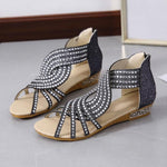 Sandales d'été avec Strass Chic pour Femmes