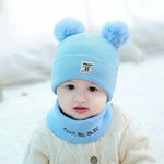 Ciaovie™ Chapeau et Écharpe Chaud Hiver Pour Bébés