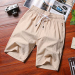 Short d'été en Coton et Lin pour Homme