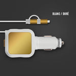 Ciaovie™ Chargeur de Voiture Multi avec Câble de Chargement Rétractable