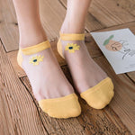 Chaussettes Marguerites Translucides (5 paires)