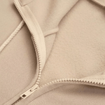Sweat zippé à Capuche Long Plus en Molleton
