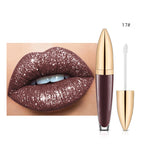 Rouge à lèvres longue durée brillant diamant 18 couleurs