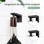 Crochets muraux de cuisine rotatifs auto-adhésifs