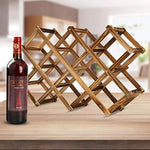 Porte-bouteilles en bois pliable