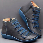Ciaovie™ Bottines à Talons Plats Monochromes