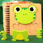 Puzzle stéréo des animaux