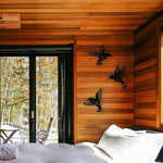 🐦Lot de 3 décorations murales en métal Colibri