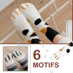 Chaussettes de Plancher Mignonnes de Griffe de Chat