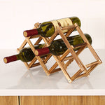 Porte-bouteilles en bois pliable