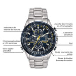 Montre multifonctionnelle à quartz pour hommes