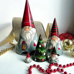 Poupées gigognes en bois gnome scandinave faites à la main (5 pièces)
