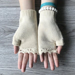 Gants chauds brodés