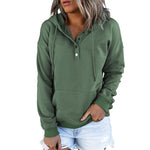 Sweat-shirt décontracté à capuche avec poche à cordon