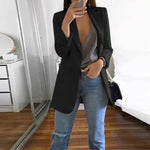 Revers Slim Fit Cardigan Blazer élégant