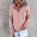 Sweat-shirt décontracté à capuche avec poche à cordon