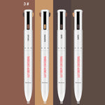 Outil de beauté crayon à sourcils multifonctionnel 4 en 1