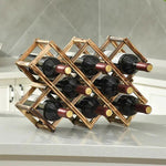 Porte-bouteilles en bois pliable