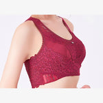 Soutien-gorge sans armatures en dentelle avec boucle latérale sur le côté